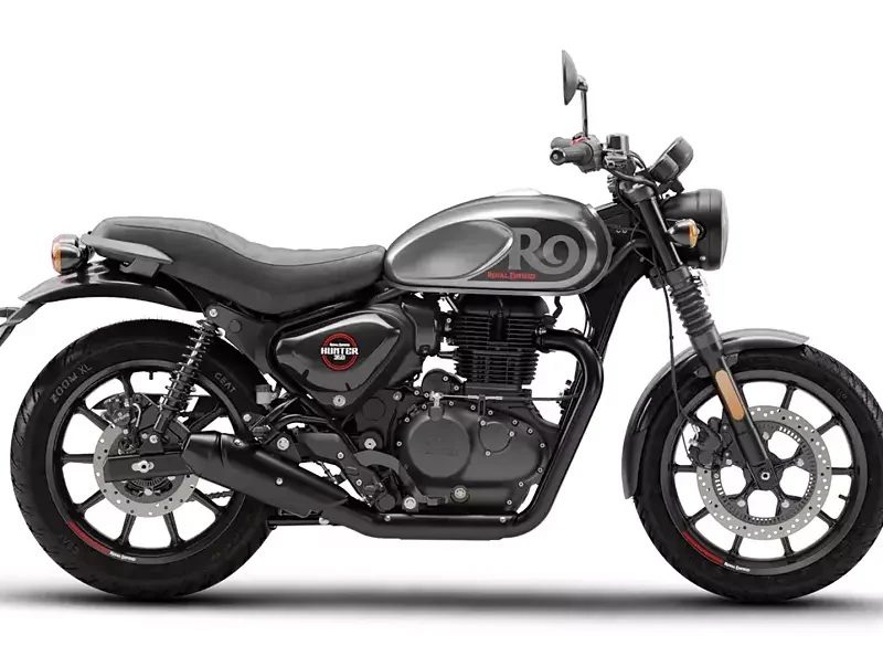Royal Enfield Hunter 350 (Rebel Blue/Red/Black)