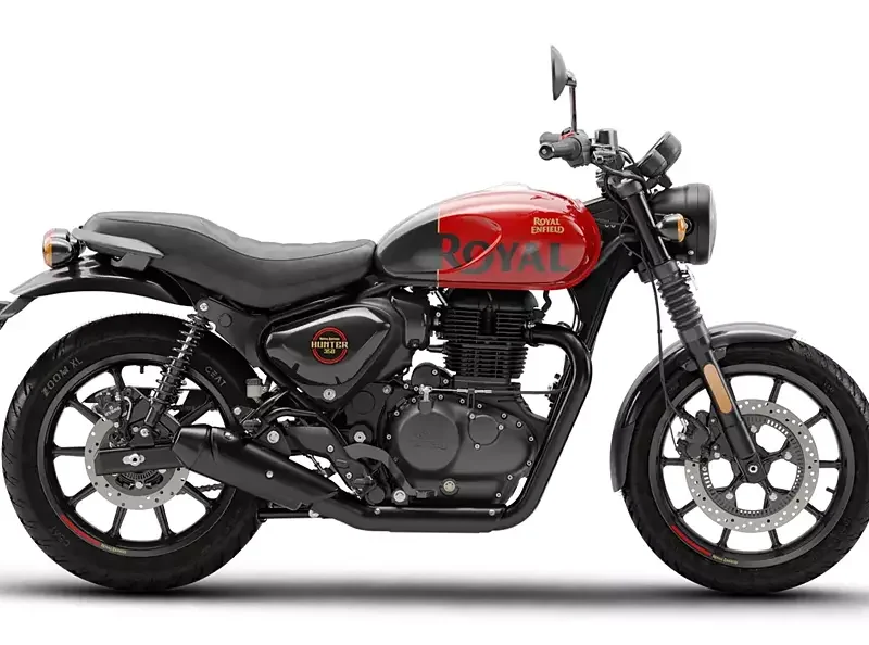 Royal Enfield Hunter 350 (Rebel Blue/Red/Black)
