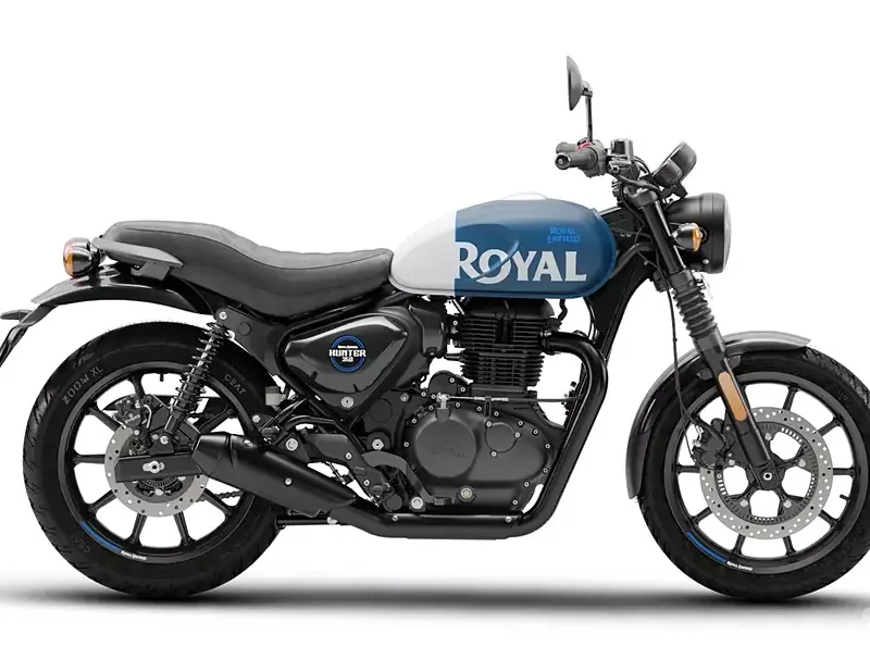 Royal Enfield Hunter 350 (Rebel Blue/Red/Black)